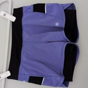 Athleta Girl Black and Purple Activewear Size Medium